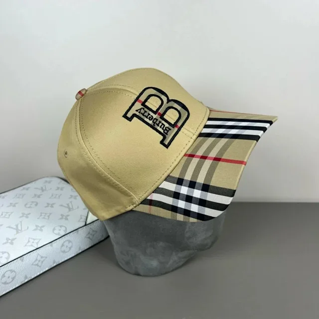 Burberry Hats Check Pattern Baseball Cap product detail image 29