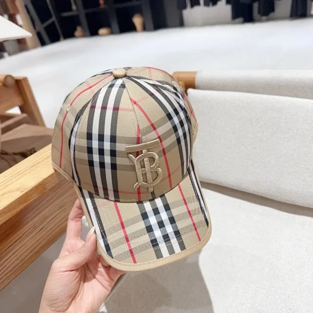 Burberry Hats Check Pattern Baseball Cap product detail image 37