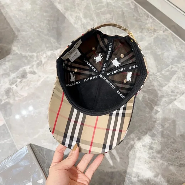 Burberry Hats Check Pattern Baseball Cap product detail image 45