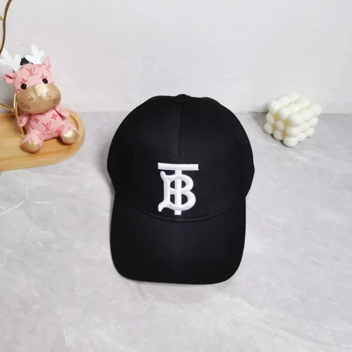 Burberry Hats Check Pattern Baseball Cap — 39