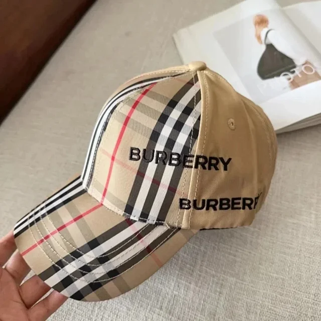 Burberry Hats Check Pattern Baseball Cap product detail image 9