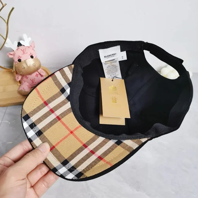 Burberry Hats Check Pattern Baseball Cap product detail image 79