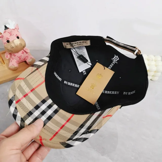 Burberry Hats Check Pattern Baseball Cap product detail image 23