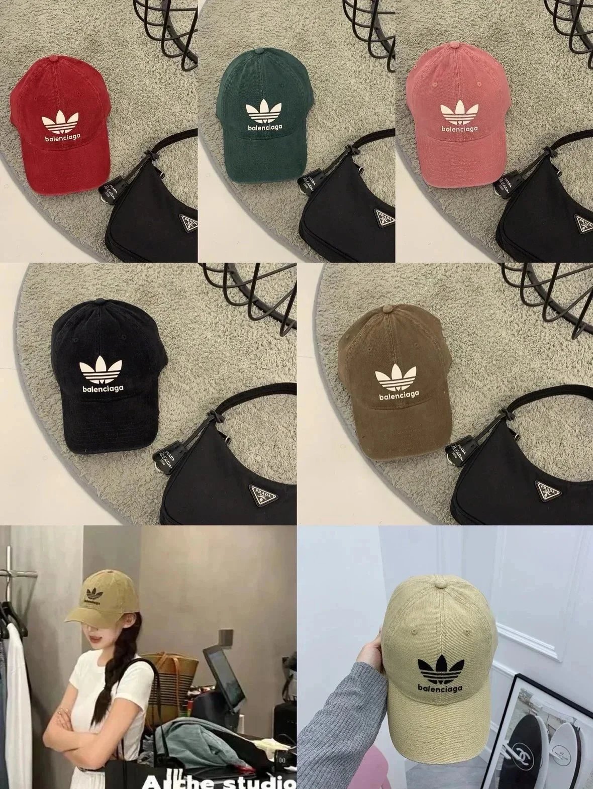Adidas Hats Trefoil Logo Baseball Cap image 2