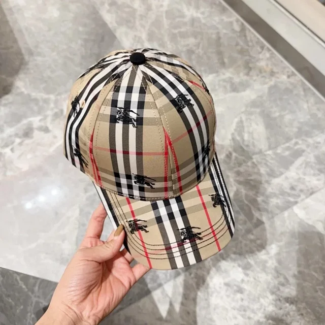 Burberry Hats Check Pattern Baseball Cap product detail image 46