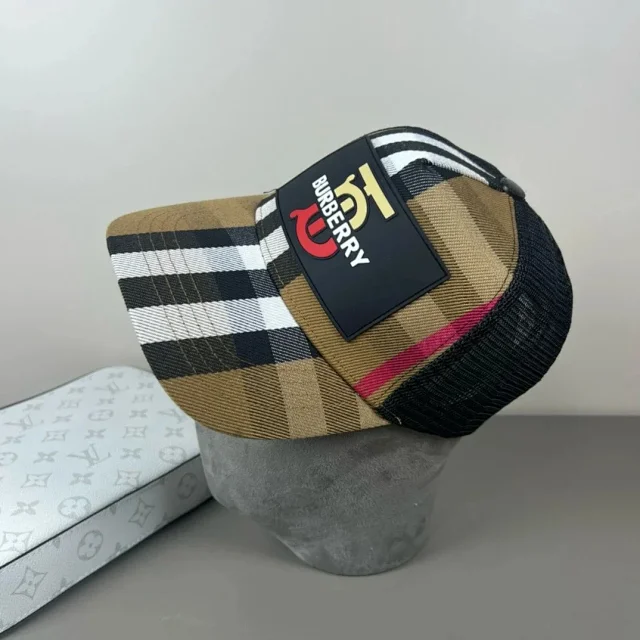 Burberry Hats Check Pattern Baseball Cap product detail image 71