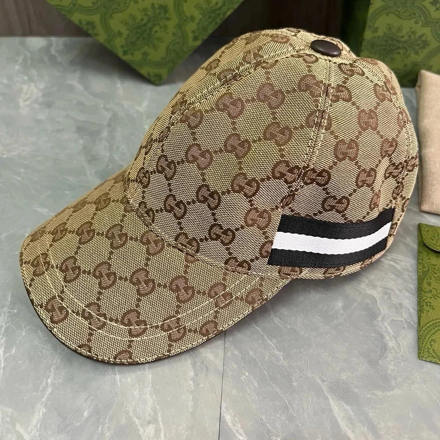 Gucci Hats GG Monogram Baseball Cap — 14