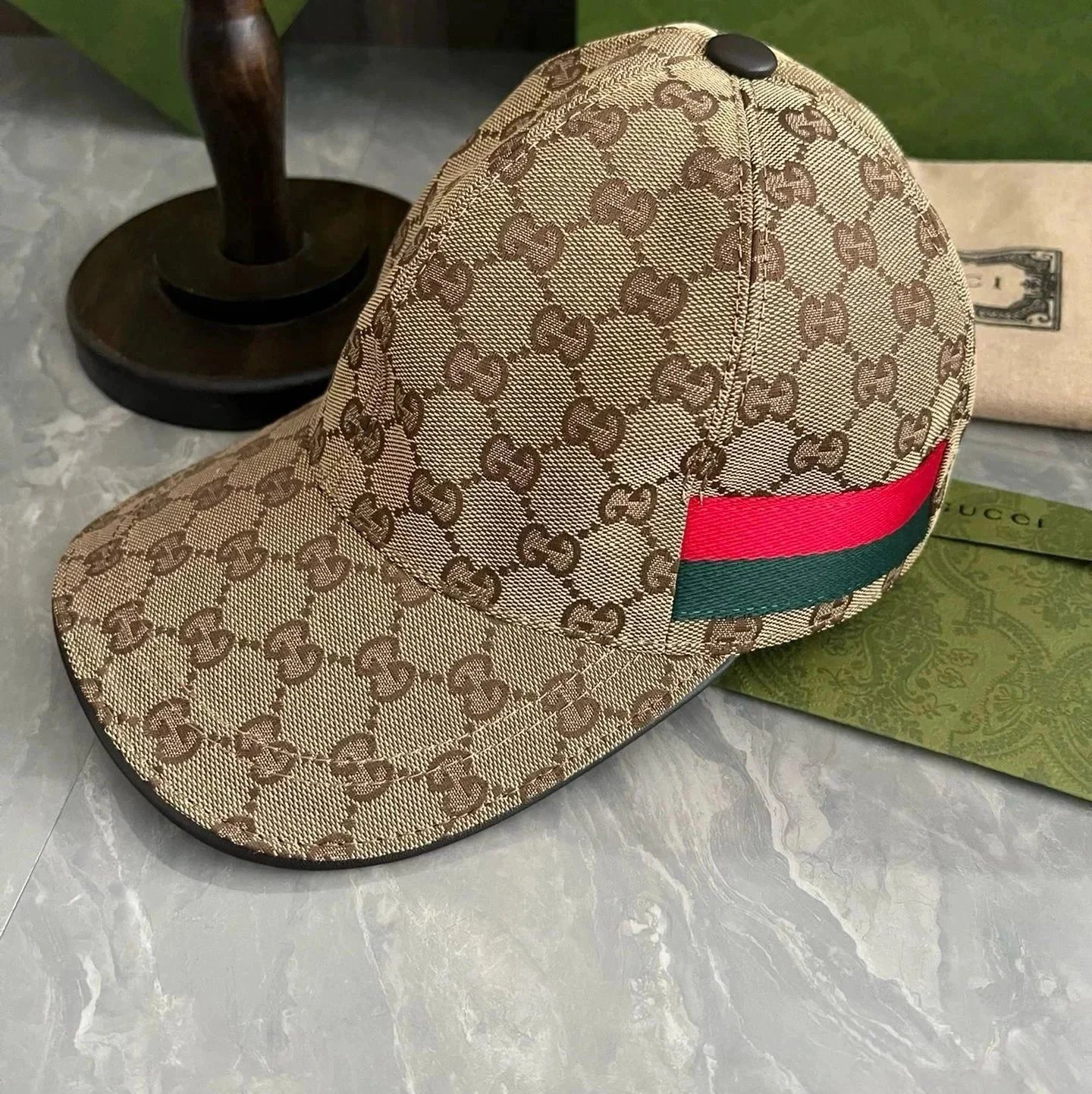 Gucci Hats GG Monogram Baseball Cap — 16