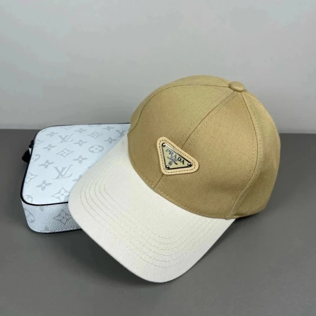 Prada Hats Triangle Plaque Baseball Cap — 2