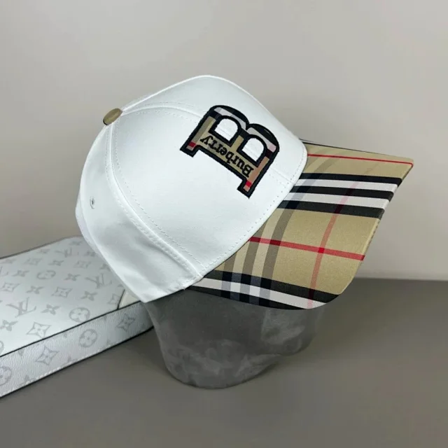 Burberry Hats Check Pattern Baseball Cap product detail image 28