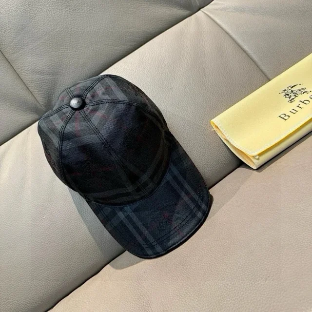 Burberry Hats Check Pattern Baseball Cap product detail image 36