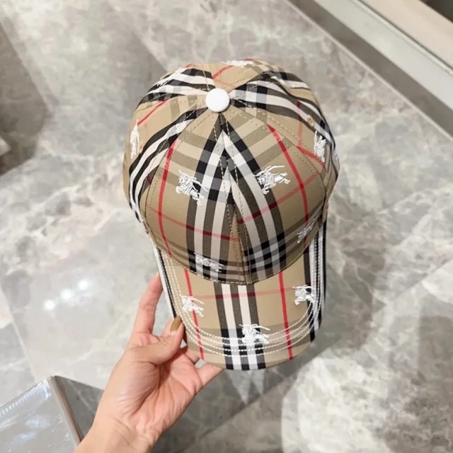 Burberry Hats Check Pattern Baseball Cap product detail image 44