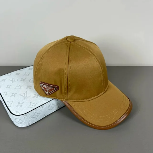 Prada Hats Triangle Plaque Baseball Cap product detail image 33