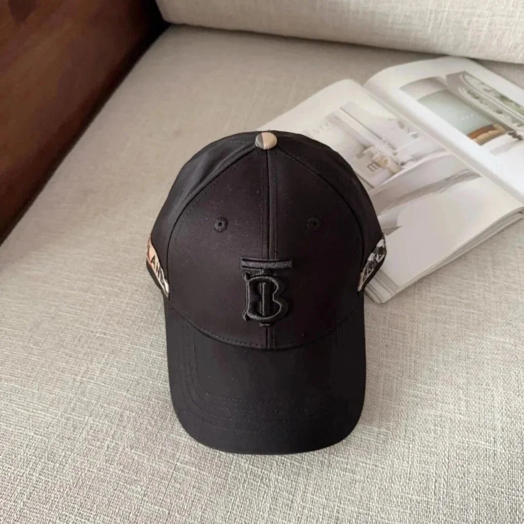 Burberry Hats Check Pattern Baseball Cap — 6