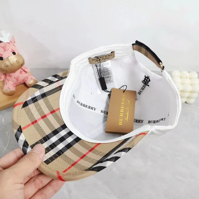 Burberry Hats Check Pattern Baseball Cap product detail image 21