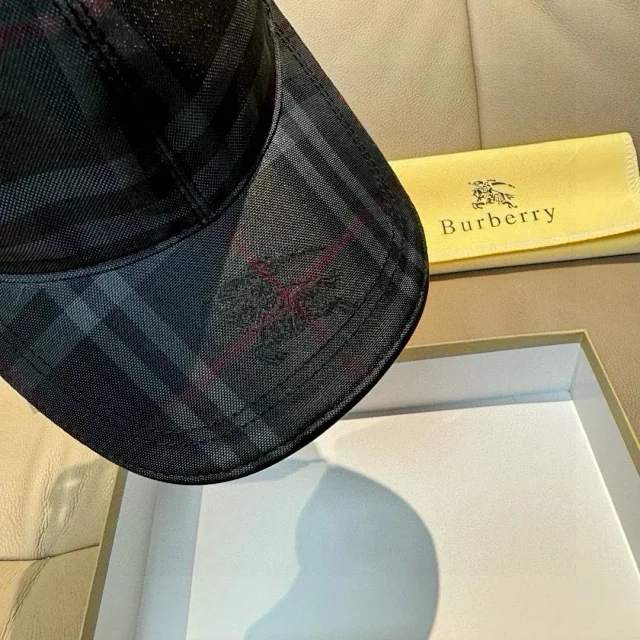 Burberry Hats Check Pattern Baseball Cap product detail image 35