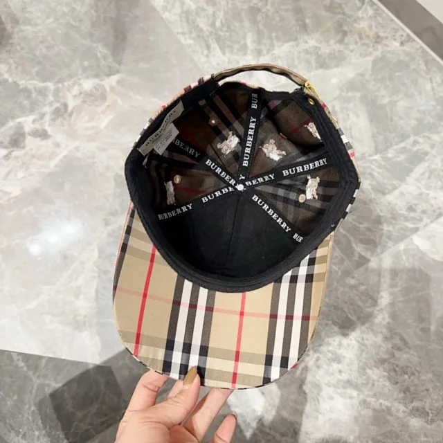 Burberry Hats Check Pattern Baseball Cap product detail image 43