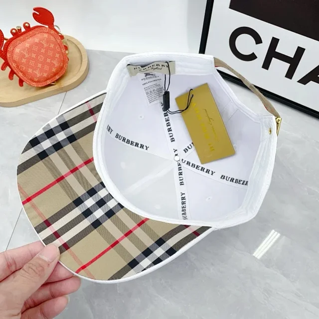 Burberry Hats Check Pattern Baseball Cap product detail image 50