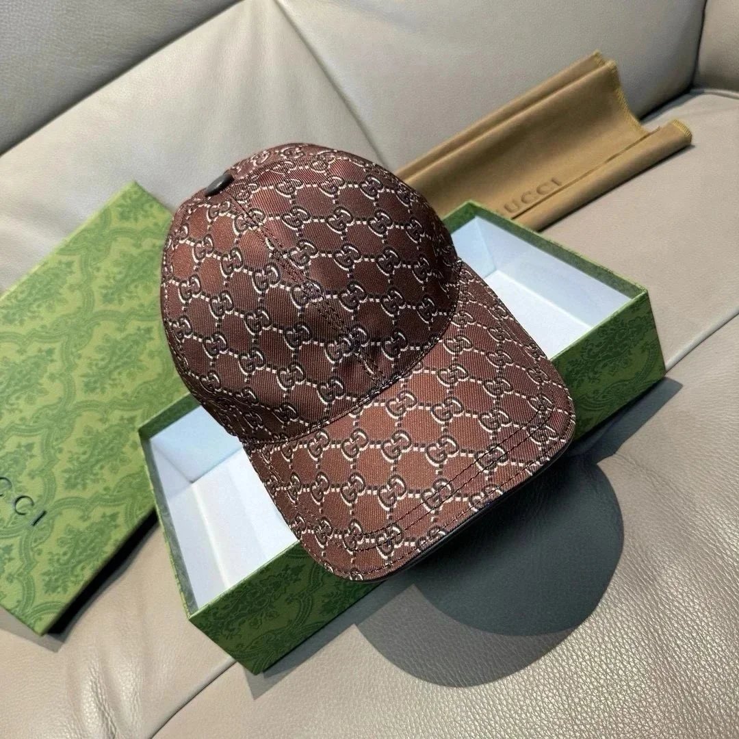 Gucci Hats GG Monogram Baseball Caps — 36