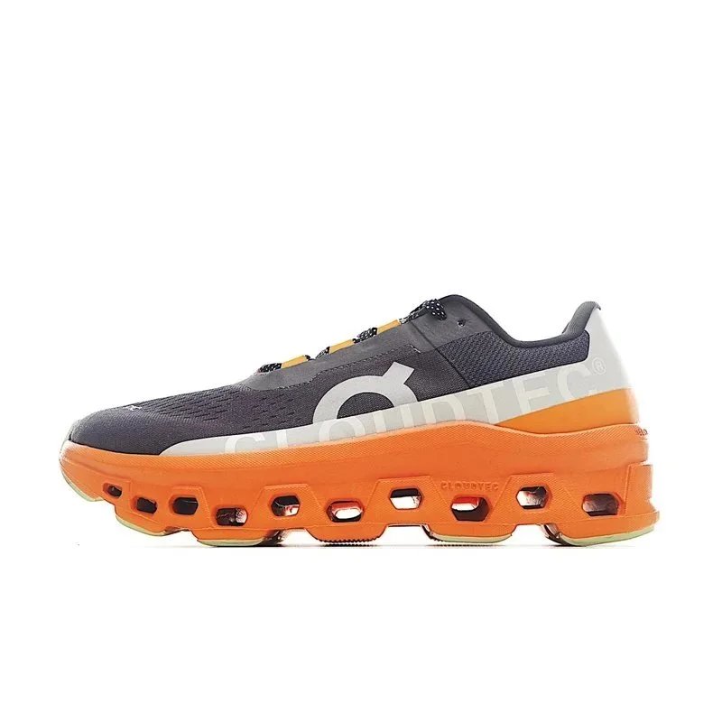 On Sneakers Cloudmonster 1 — gray orange yellow
