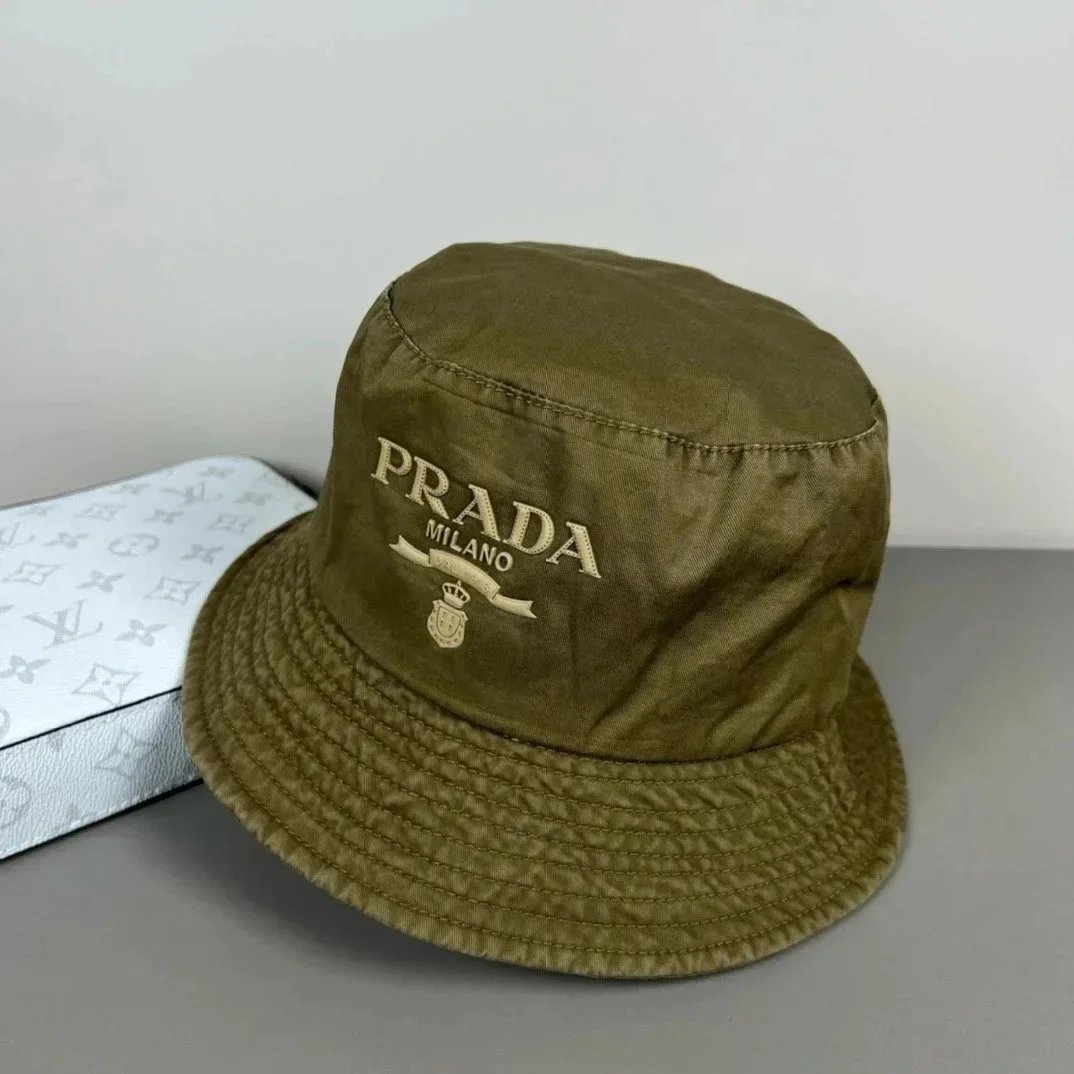 Prada Hats Triangle Plaque Baseball Cap — 26