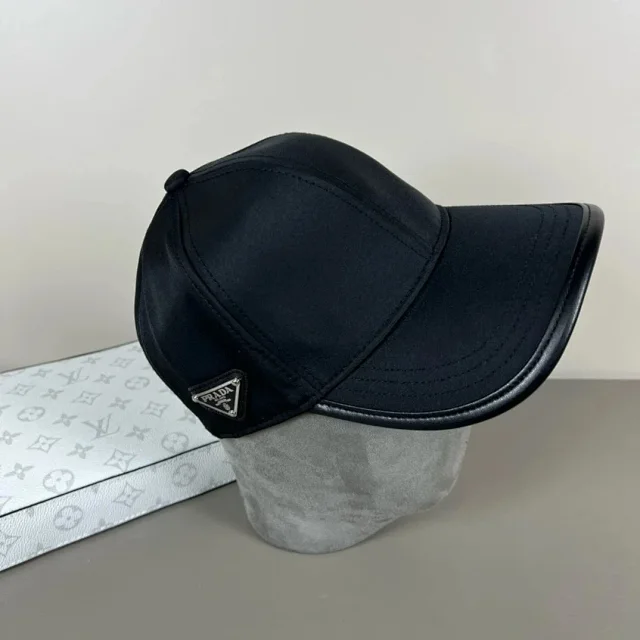 Prada Hats Triangle Plaque Baseball Cap product detail image 26