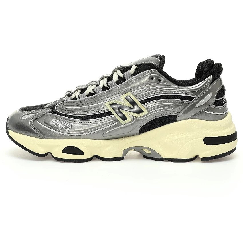 New Balance Sneakers 1000 — Metallic titanium steel silver black M1000SL