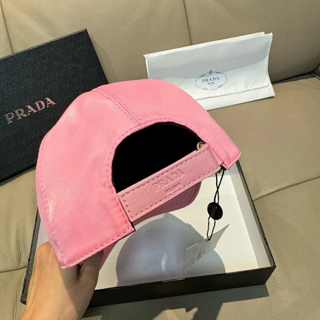 Prada Hats Triangle Plaque Baseball Cap product detail image 53