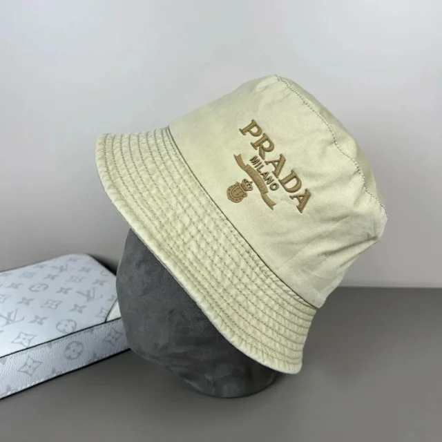 Prada Hats Triangle Plaque Baseball Cap product detail image 61
