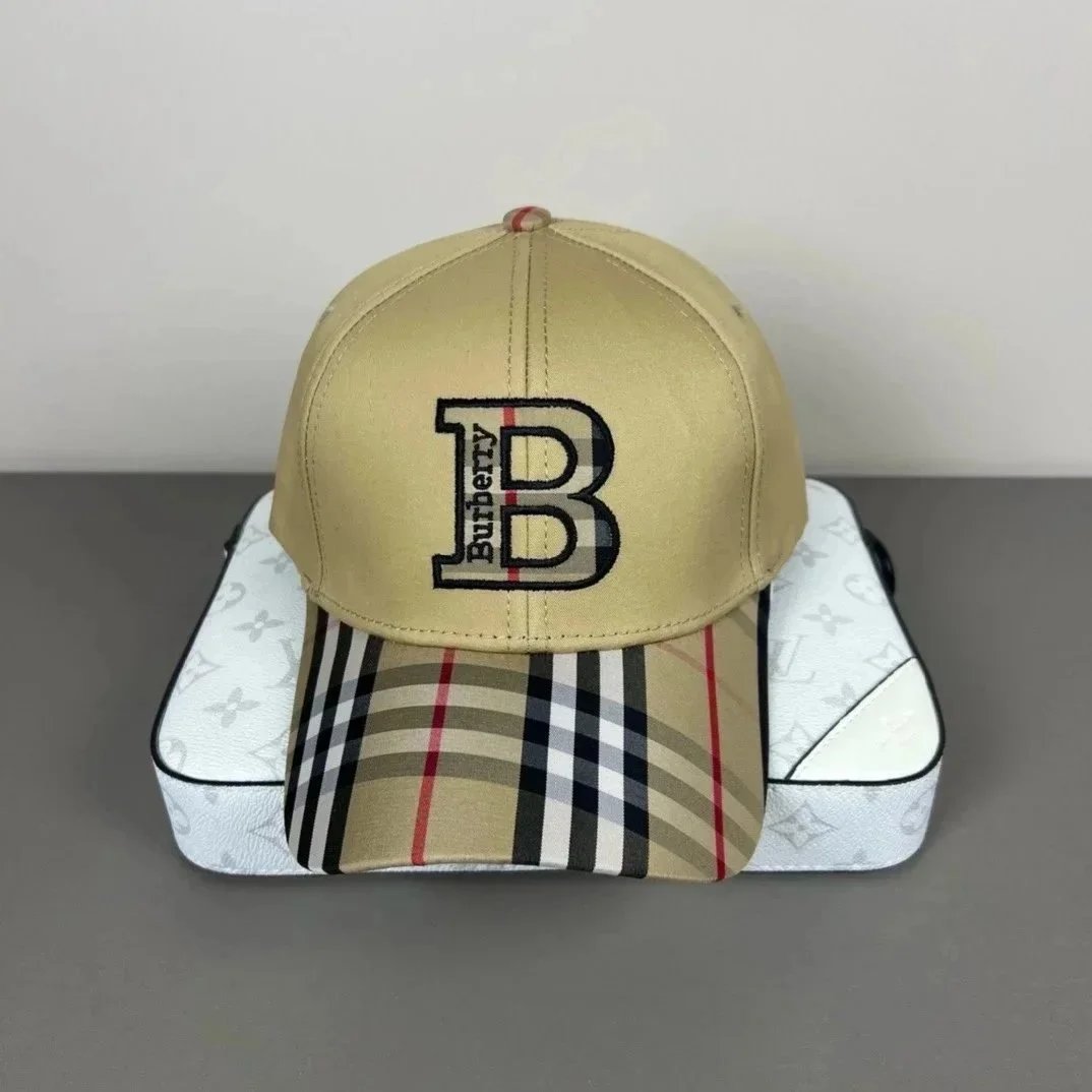 Burberry Hats Check Pattern Baseball Cap — 15