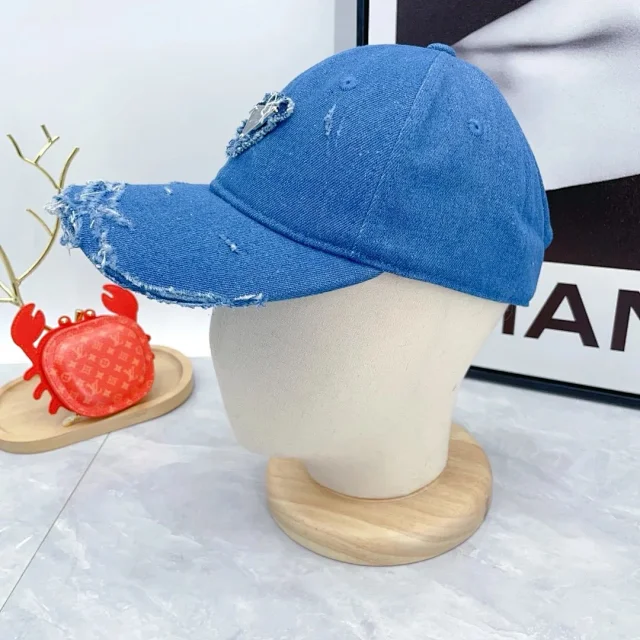Prada Hats Triangle Plaque Baseball Cap product detail image 20