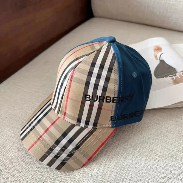 Burberry Hats Check Pattern Baseball Cap product detail image 4