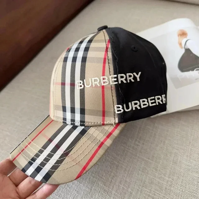 Burberry Hats Check Pattern Baseball Cap product detail image 6