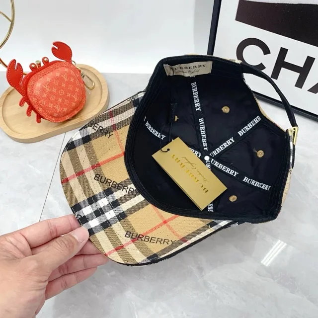Burberry Hats Check Pattern Baseball Cap product detail image 27
