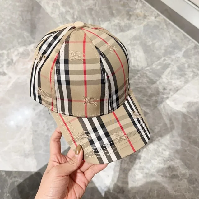 Burberry Hats Check Pattern Baseball Cap product detail image 42