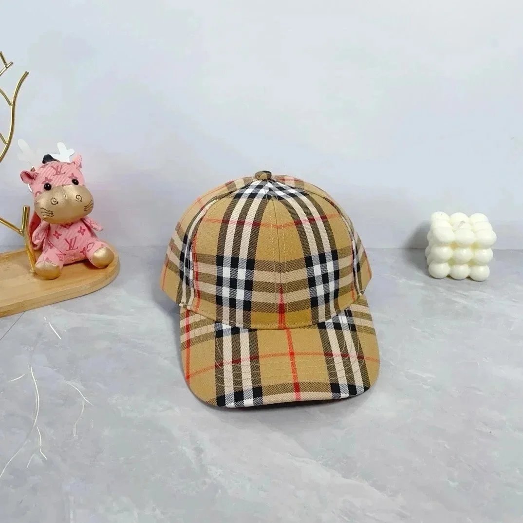 Burberry Hats Check Pattern Baseball Cap — 27