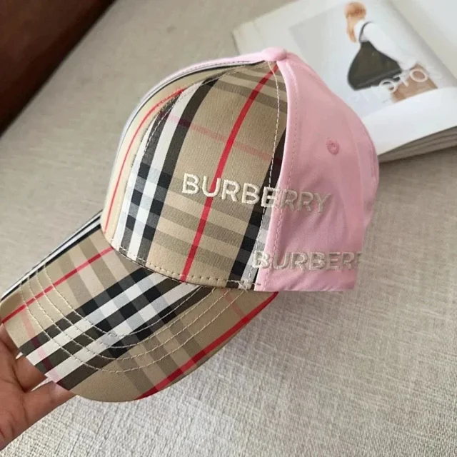 Burberry Hats Check Pattern Baseball Cap product detail image 3