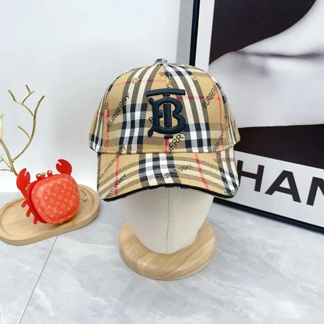 Burberry Hats Check Pattern Baseball Cap product detail image 26