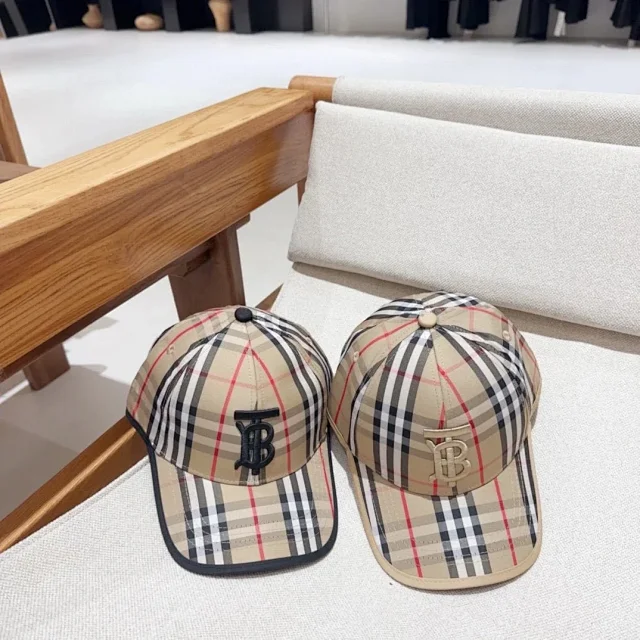 Burberry Hats Check Pattern Baseball Cap product detail image 41
