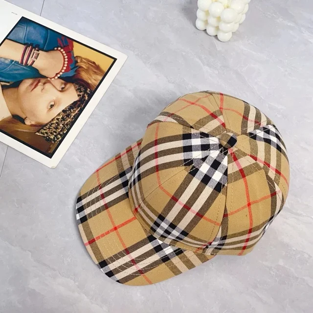 Burberry Hats Check Pattern Baseball Cap product detail image 56