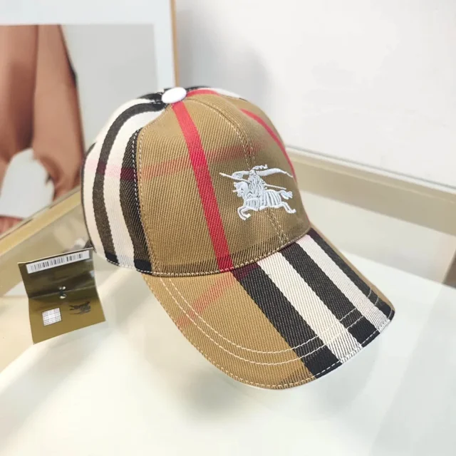 Burberry Hats Check Pattern Baseball Cap product detail image 63