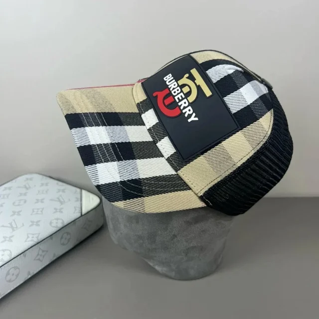 Burberry Hats Check Pattern Baseball Cap product detail image 69