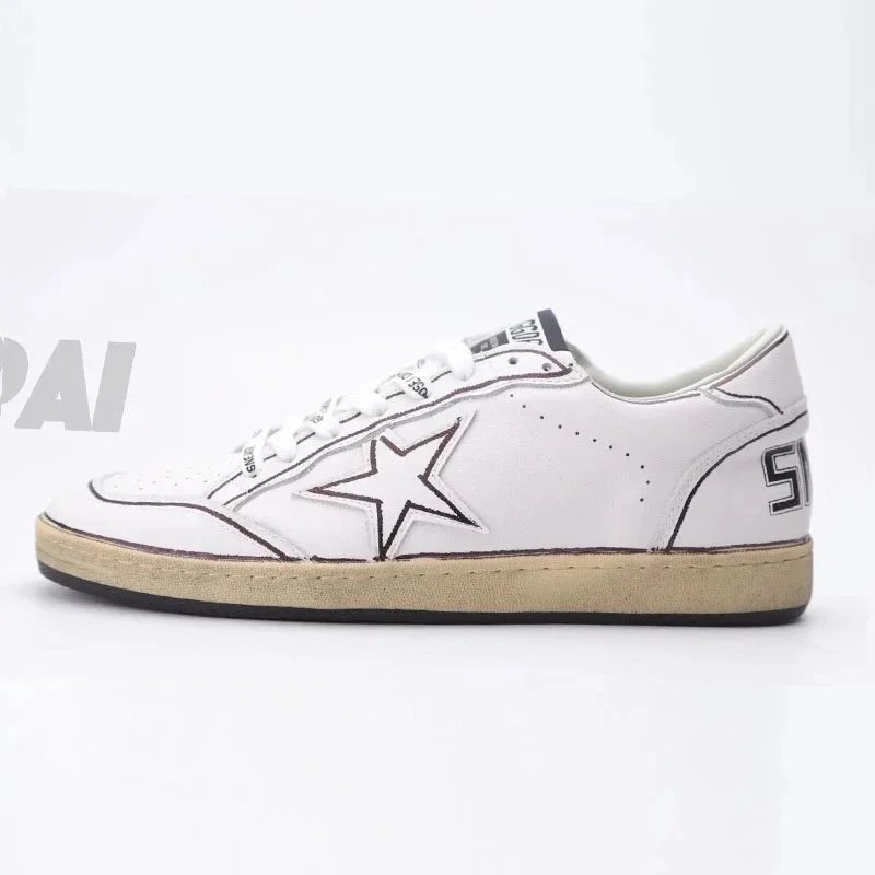 Golden Goose Ball Star and Super-Star — ball white graffiti