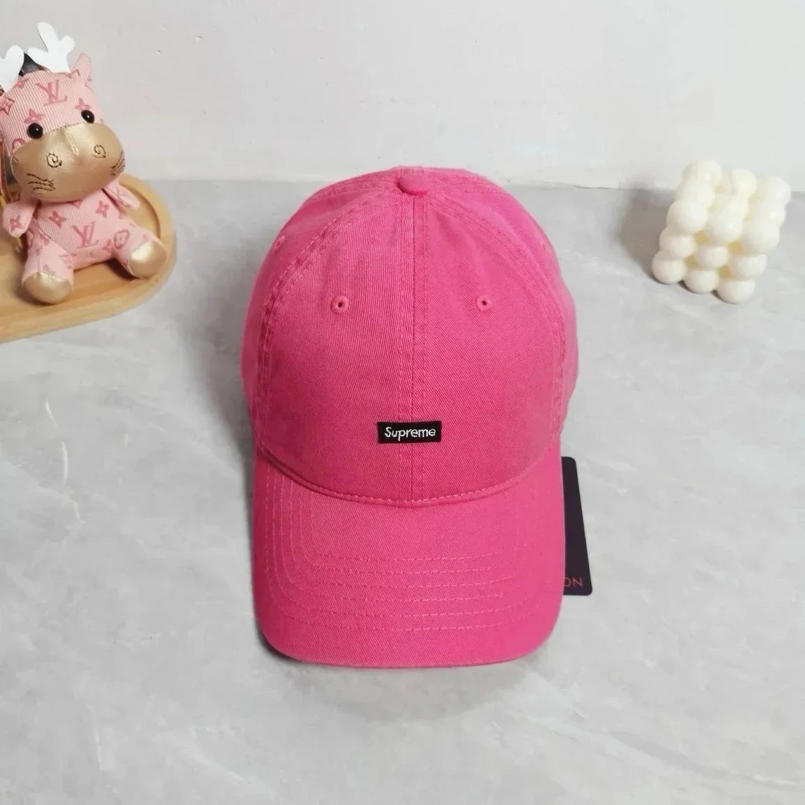 Supreme Hats Distressed Wash Baseball Cap — 9