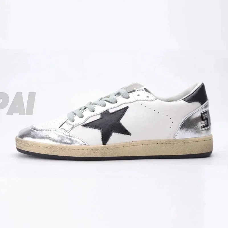 Golden Goose Ball Star and Super-Star — ball white and navy blue