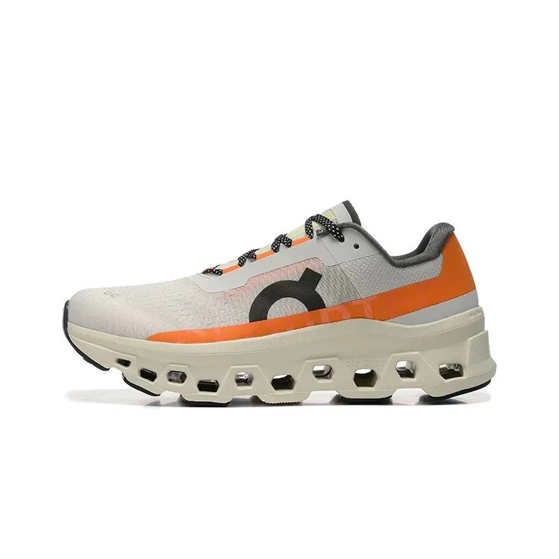 On Sneakers Cloudmonster 1 — White orange