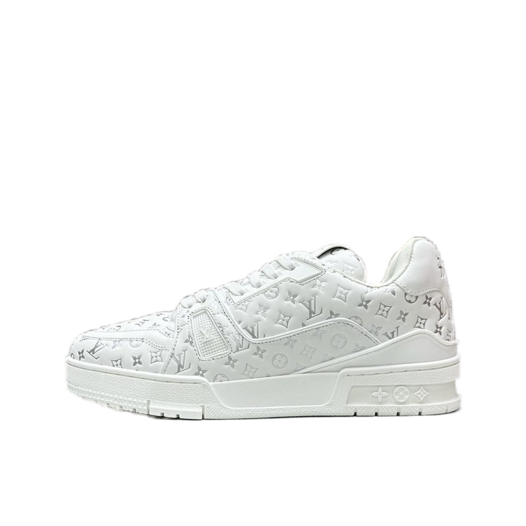 Louis Vuitton Sneakers Low-top monogram — #02 Silver full embossed