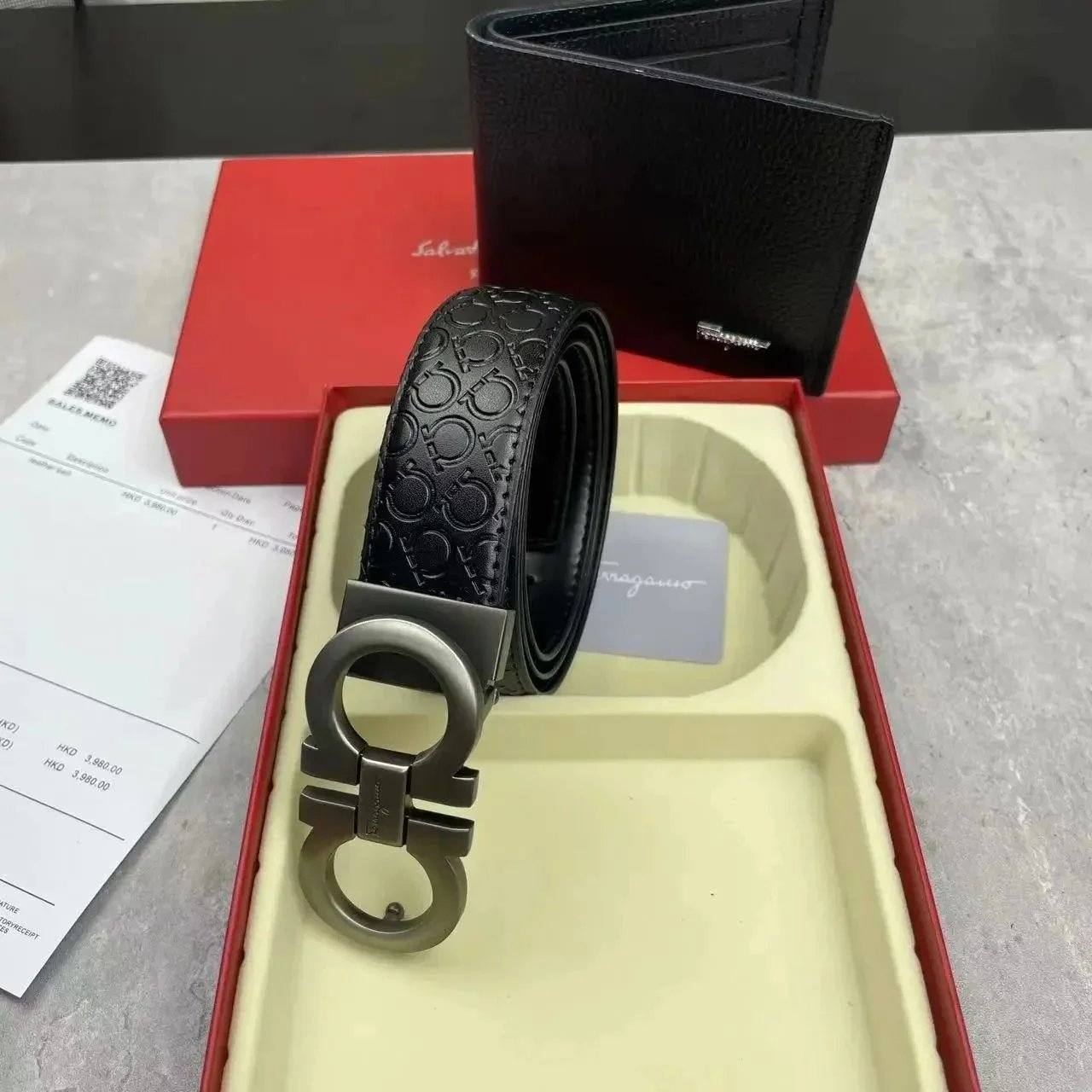 Hermès Belts Black leather belt with H buckle — 26