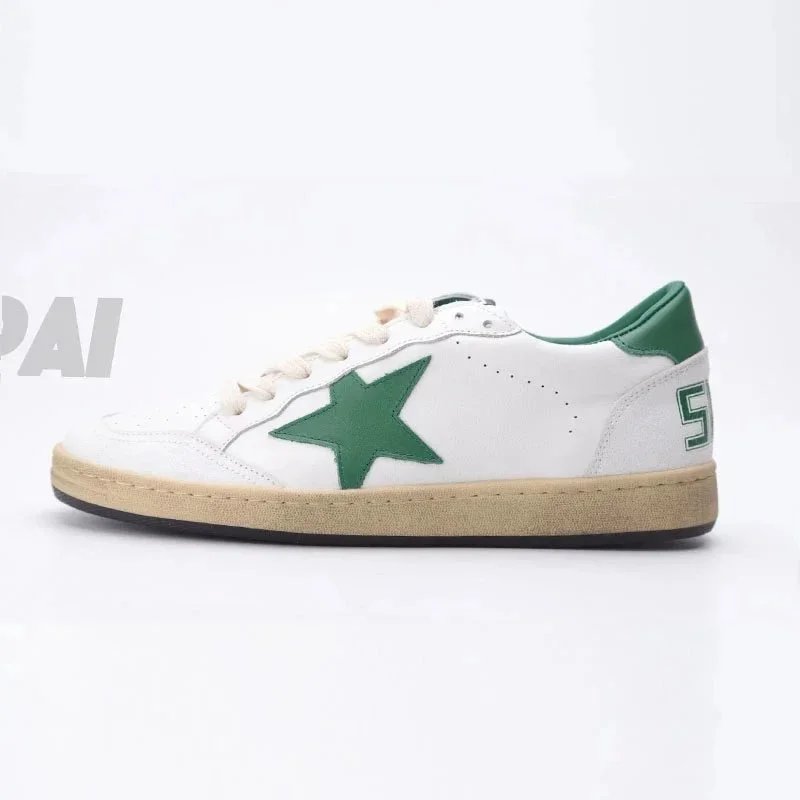 Golden Goose Ball Star and Super-Star — ball white green 2