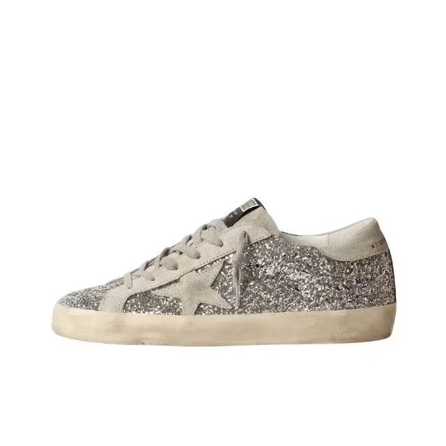 Golden Goose Ball Star and Super-Star — star silver sequins